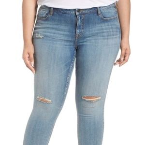 VIGOSS JAGGER RIPPED SKINNY JEANS Plus sz 24 NWT